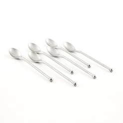 Nork Original Long Handle Iced Tea Spoon, 6 Piece Set, Matte Finish -Peugeot Shop 31zWc6aBFXL