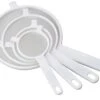 Arold Import Company Double-Ear Fine Strainer Set, Nylon Mesh, Set Of 4