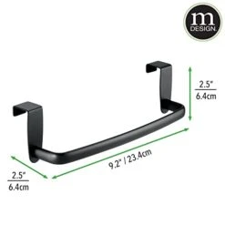 Steel Metal Wire Over Cabinet Towel Rack Storage Organizer - Hang On Cabinet Or Door - Towel Bar Holder For Kitchen - Holds Hand Towels, Washcloths - Spira Collection - Matte Black 14 Steel Metal Wire Over Cabinet Towel Rack Storage Organizer - Hang On Cabinet Or Door - Towel Bar Holder For Kitchen - Holds Hand Towels, Washcloths - Spira Collection - Matte Black -Peugeot Shop 31zzEU639BL