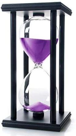 Ellaware 60 Minutes Hourglass, Wood Sand Timer -Peugeot Shop 41 75r9dQvL. AC