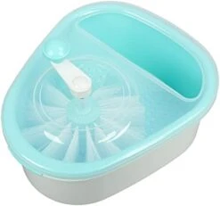 Jeanoko Salad Spinner Manual Operation Effective Cleaning Drying Vegetable Drainer Vegetable Dryer Lettuce Spinner For Home Kitchen Restaurant Using (Sky Blue) -Peugeot Shop 41 83nMJtRL. AC