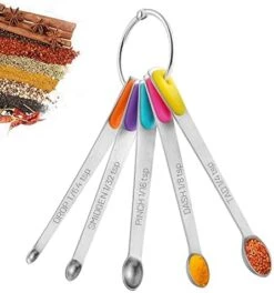5 Pcs Measuring Spoons Set, Stainless Steel Tablespoon Measure Spoon, Small Teaspoon, Mini Spoon For Home Kitchen Baking Cooking -Peugeot Shop 41 aG0NrRUL. AC