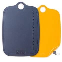 LUX Durable TPU Cutting Boards For Kitchen, Set Of 2, Double-Sided Non-Slip Chopping Board, Built-in Ruler, Flexible Large Cutting Board, Deep Juice Grooves, Dishwasher Safe