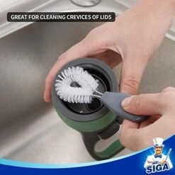 MR.SIGA Water Bottle Brush Cleaning Set With Storage Holder, Cleaning Brushes For Tumbler, Straw, Baby Bottles, Drinking Glasses -Peugeot Shop 4100fSYN9dL