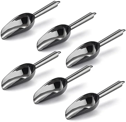 Mini Scoop, E-far 3 Ounce Stainless Steel Kitchen Utility Scoops, Ideal For Candy/Ice Cube/Flour/Sugar/Coffee Bean/Protein Powder, Food Grade & Anti Rust, Easy Clean & Dishwasher Safe (4 Pack) 14 Mini Scoop, E-far 3 Ounce Stainless Steel Kitchen Utility Scoops, Ideal For Candy/Ice Cube/Flour/Sugar/Coffee Bean/Protein Powder, Food Grade & Anti Rust, Easy Clean & Dishwasher Safe (4 Pack) - Image 14