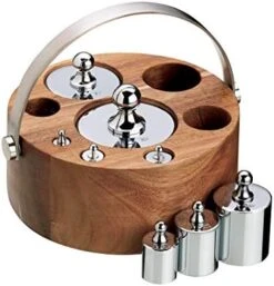 KitchenCraft NETRADWGTMET10 Natural Elements Kitchen Scale Weights, Cast Iron, Set Of 10, Black -Peugeot Shop 4107kzDMb L. AC