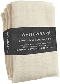 Cheesecloth Grade 50 18 Sq Ft 2 Pack | 100% Unbleached Cheesecloth | Cheese Cloth For Straining, Cheesecloth For Cooking, Organic Cheesecloth, Muslin Cloths For Straining Butter, Nut Milk -Peugeot Shop 410Oh9VWS. AC