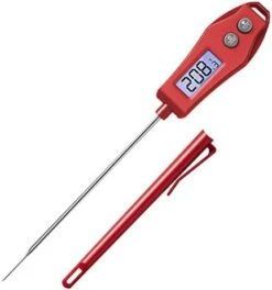 EMT100 Digital Instant Read Meat Thermometer, 5"Long Probe, Black -Peugeot Shop 410PRKM1LZL. AC