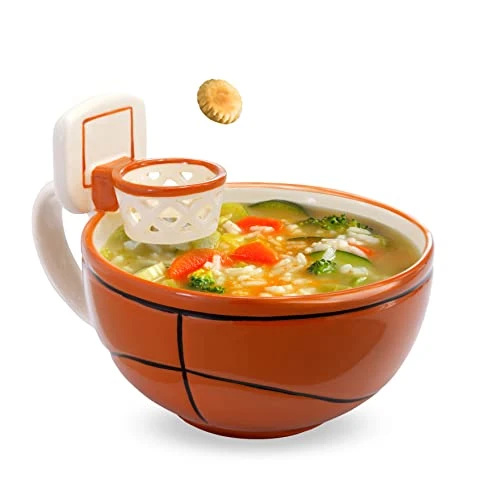 | The Mug With A Hoop| Coffee & Hot Chocolate Mug, Cereal, Soup Bowl Cup | Novelty Gift Basketball Accessories For Sports Coaches, Dad, Mom, Basketball Gifts For Boys 8-12 & Girls 2 | The Mug With A Hoop| Coffee & Hot Chocolate Mug, Cereal, Soup Bowl Cup | Novelty Gift Basketball Accessories For Sports Coaches, Dad, Mom, Basketball Gifts For Boys 8-12 & Girls - Image 2