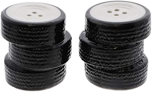 Construction Theme Salt And Pepper Shakers For Collectors Kitchen Décor - Tire 5 Construction Theme Salt And Pepper Shakers For Collectors Kitchen Décor - Tire - Image 5