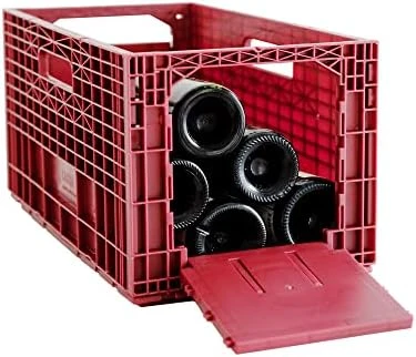 3-Pack Weinbox Crates Wine Storage | Stores Up To 36 Bottles | Color: Burgundy 8 3-Pack Weinbox Crates Wine Storage | Stores Up To 36 Bottles | Color: Burgundy - Image 8