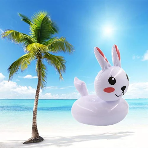 2Pcs Rabbit Pattern Beer Holder Water Surface Inflatable Floating Beer Bottle Holder Floating Beer Tray Mat (White) Party Favor 6 2Pcs Rabbit Pattern Beer Holder Water Surface Inflatable Floating Beer Bottle Holder Floating Beer Tray Mat (White) Party Favor - Image 6