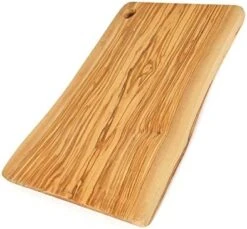 Natural Olive Wood Cutting Board, Rustic Serving Platter For Meat & Snack, Wooden Charcuterie Board Cheese Serving Tray, Handmade Decorative Cutting Board, Housewarming Gift (ZRB-S) -Peugeot Shop 410qP7P9v8L. AC