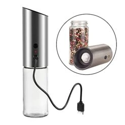 UGPLM 2X Salt Mill USB Rechargeable Adjustable Coarseness -Peugeot Shop 410zcit7K8L