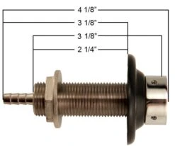 Kegco SHANK3-ASC 3-1/8" Long All SS Contact Shank With Nipple Assembly - 3/16" I.D. Bore 11 Kegco SHANK3-ASC 3-1/8" Long All SS Contact Shank With Nipple Assembly - 3/16" I.D. Bore -Peugeot Shop 4111l2eUheL