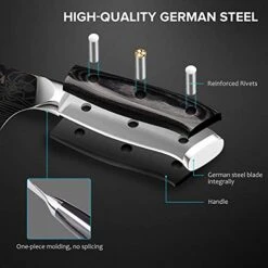 7” Nakiri Chef's Knife With Finger Guard And Blade Guard In Gift Box, German High Carbon Stainless Steel EN1.4116 Nakiri Vegetable Knife, Multipurpose Kitchen Knife With Micarta Handle 9 7” Nakiri Chef's Knife With Finger Guard And Blade Guard In Gift Box, German High Carbon Stainless Steel EN1.4116 Nakiri Vegetable Knife, Multipurpose Kitchen Knife With Micarta Handle -Peugeot Shop 41166IkS0pS