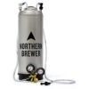 Draft Brewer® Single Homebrew Kegging System With New Ball Lock Keg