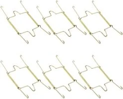 Faotup 6PCS Gold Metal Spring Plate Wall Hangers,Plate Hangers For The Wall 5 Inch,Dish Display Holder Wall,Dish Wall Hanger,Dish Hangers For Display,Suitable For 15-16 CM,5.39×8.87×0.51inches 15 Faotup 6PCS Gold Metal Spring Plate Wall Hangers,Plate Hangers For The Wall 5 Inch,Dish Display Holder Wall,Dish Wall Hanger,Dish Hangers For Display,Suitable For 15-16 CM,5.39×8.87×0.51inches -Peugeot Shop 411PxaMoAmL. AC