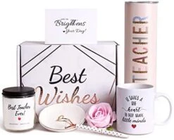 Est Teacher Appreciation Gifts,20 OZ Insulated Tumbler For Women Teacher Gifts,Unique Gifts Ideas For Students - Funny Socks Thank You Basket Box For New Teachers,Personalized Teachers Day Gifts -Peugeot Shop 411UQkPrjTL. AC