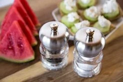 Cole & Mason H307092P Precision Ascot Salt Mill 100 Mm, Transparent/Silver -Peugeot Shop 411XDFarhjL