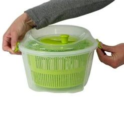 Kela "Mailin Salad Spinner, Plastic, Green, 4.4 Litre -Peugeot Shop 411ZH2ehs5L