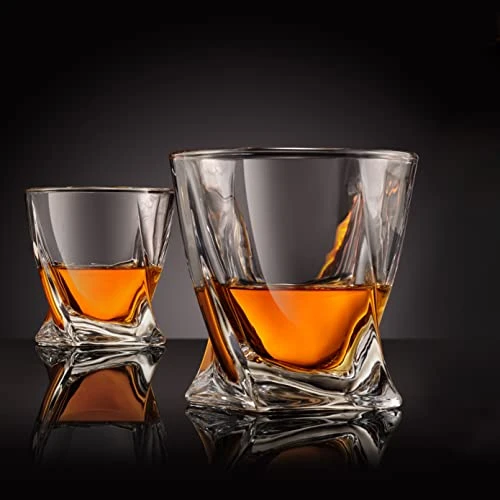 ENERO Crystal Whiskey Glasses, Set Of 4 Rocks Glasses In Satin-Lined Gift Box - 10 Oz Old Fashioned Lowball Bar Tumblers For Drinking Bourbon, Scotch Whisky, Cocktails, Cognac 3 ENERO Crystal Whiskey Glasses, Set Of 4 Rocks Glasses In Satin-Lined Gift Box - 10 Oz Old Fashioned Lowball Bar Tumblers For Drinking Bourbon, Scotch Whisky, Cocktails, Cognac - Image 3