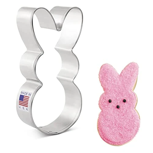 Easter Bunny Cookie Cutter, 4" Made In USA By Ann Clark 1 Easter Bunny Cookie Cutter, 4" Made In USA By Ann Clark