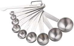 Measuring Cups And Measuring Spoons Set, Stainless Steel Measuring Cups And Spoons, 18/8 Steel Heavy Duty 8 Measuring Cups, 9 Measuring Spoons, Baking Measure Cups Spoons -Peugeot Shop 411q ad9HvL. AC