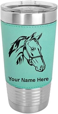 20oz Vacuum Insulated Tumbler Mug, Horse Head 2, Personalized Engraving Included (Faux Leather, Rustic) 27 20oz Vacuum Insulated Tumbler Mug, Horse Head 2, Personalized Engraving Included (Faux Leather, Rustic) -Peugeot Shop 4120gRRTZtL. AC