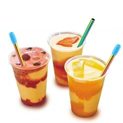 3 Pcs Reusable Boba Straws & Smoothie Straws, 0.5" Wide Stainless Steel Straws, Angled Tips Metal Straws For Bubble Tea, Milkshakes, Smoothies With Cleanning Brush & Case (Rainbow) 8 3 Pcs Reusable Boba Straws & Smoothie Straws, 0.5" Wide Stainless Steel Straws, Angled Tips Metal Straws For Bubble Tea, Milkshakes, Smoothies With Cleanning Brush & Case (Rainbow) -Peugeot Shop 4125URk6diL