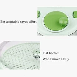 HEIMP Dryer Kitchen Fast Salad Spinner Large, Free Clips & Locking, Lettuce Vegetables Washer Dryer Drainer Crisper Strainer For Washing & Drying Leafy Vegetables Kitchen Slicer -Peugeot Shop 4126SXUTrHL
