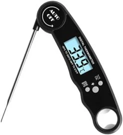 Digital Kitchen Meat Thermometer With Backlight LCD And Foldable Long Probe, Instant Read Food Cooking Thermometer Use For Grill,Liquid, BBQ, Baking And Candy -Peugeot Shop 412FB27C QL. AC
