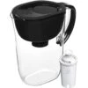 Brita Large Water Filter Pitcher For Tap And Drinking Water With SmartLight Filter Change Indicator + 1 Standard Filter, Lasts 2 Months, 10-Cup Capacity, Black