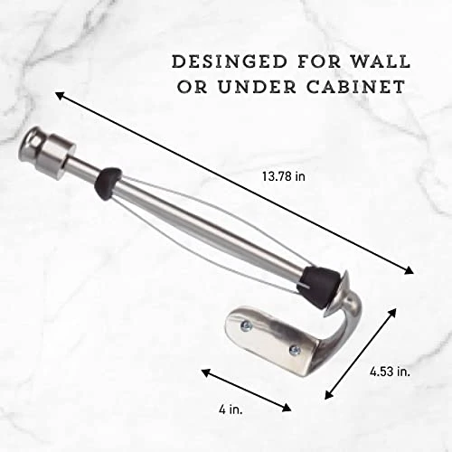 4554ASB Perfect Tear Patented Wall Mount Paper Towel Holder With Rounded Finial, 14-Inch, Silver 2 4554ASB Perfect Tear Patented Wall Mount Paper Towel Holder With Rounded Finial, 14-Inch, Silver - Image 2