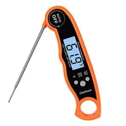 Instant Read Meat Thermometer - CA001 Digital Oven Cooking Food Min Max Thermometer Magnetic Waterproof With Backlight For Adults Kitchen Grill Steak Outdoor BBQ Barbecue Baking