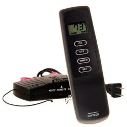 1410T/LCD Timer Control (SKY-1410T-LCD-A) Fireplace-remotes-and-thermostats, Black