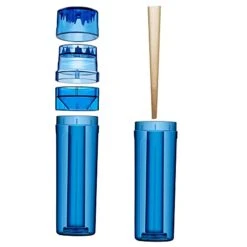 Manual Transparent Herb & Spice Grinder With Herb Filler- Cone Loader Box, Grinder, And Stash.Three In One Pre-rolled Premium Herb Grinder, Convenient Durable Simple And Portable. (Black) -Peugeot Shop 412OZ1g0QGS