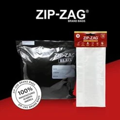 Ip-Zag BLACK (10 Half-pound Bags) Airtight Bags, Resealable, Reusable, Smell Proof Bags, Odor Proof Baggies, Anti-Puncture, Washable, Food Safe, Treated For No Static, For Dry Herbs And Spices -Peugeot Shop 412PRZoVHXL