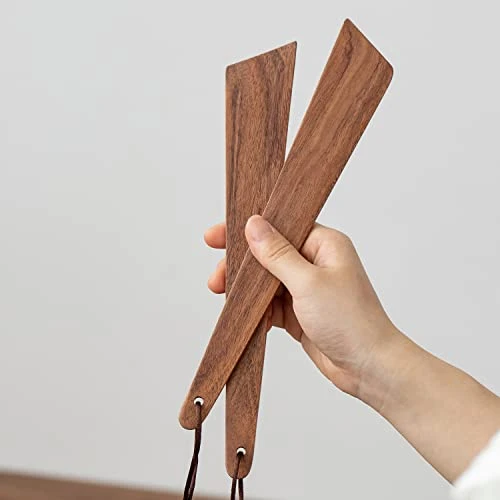 Muso Wood 9.8" Teak Wood Spatula For Cooking, Small Wood Flipper, Non-Stick Spatula Set, Multi-Purpose Spatulas For Flipping, Serving, Scraping & Turning (Set Of 1) 7 Muso Wood 9.8" Teak Wood Spatula For Cooking, Small Wood Flipper, Non-Stick Spatula Set, Multi-Purpose Spatulas For Flipping, Serving, Scraping & Turning (Set Of 1) - Image 7