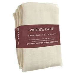 Cheesecloth Grade 50 18 Sq Ft 2 Pack | 100% Unbleached Cheesecloth | Cheese Cloth For Straining, Cheesecloth For Cooking, Organic Cheesecloth, Muslin Cloths For Straining Butter, Nut Milk