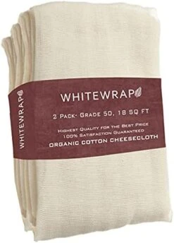 Cheesecloth Grade 50 18 Sq Ft 2 Pack | 100% Unbleached Cheesecloth | Cheese Cloth For Straining, Cheesecloth For Cooking, Organic Cheesecloth, Muslin Cloths For Straining Butter, Nut Milk -Peugeot Shop 412XwNWB7rS. AC