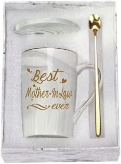 Mother In Law Coffee Mugs Best Mother In Law Coffee Mug Best Mother In Law Gifts Birthday Mothers Day Best Mother In Law Gifts From Daughter Son In Law 14 Ounce Grey With Gift Box Spoon Coaster -Peugeot Shop 412nxvdXEL. AC