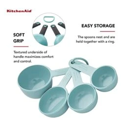 KitchenAid Measuring Cups, Set Of 4, Aqua Sky -Peugeot Shop 412s1Ds2UPL