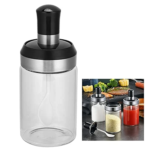 DAUERHAFT Glass Spice Jars, Transparent Design Thick Seasoning Bottle Transparent Glass Kitchen Supplies For Storing Sugar For Kitchen 4 DAUERHAFT Glass Spice Jars, Transparent Design Thick Seasoning Bottle Transparent Glass Kitchen Supplies For Storing Sugar For Kitchen - Image 4