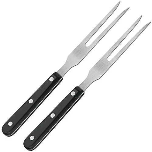 2 Pieces Carving Fork Pot Forks Stainless Steel Meat Serving Fork With Plastic Handle 10.6 Inch Serving Grill Fork Black Handle Barbecue Fork For BBQ Kitchen Turkey Roast Dinner Party Festival 1 2 Pieces Carving Fork Pot Forks Stainless Steel Meat Serving Fork With Plastic Handle 10.6 Inch Serving Grill Fork Black Handle Barbecue Fork For BBQ Kitchen Turkey Roast Dinner Party Festival