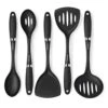 Non-Stick Cookware Safe Set, Best Kitchen Tools Nylon Gadget, 5 Piece, Black