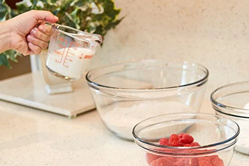 Measuring Cup Set (3-piece, Mixed Sizes, Clear) 3 Measuring Cup Set (3-piece, Mixed Sizes, Clear) - Image 3