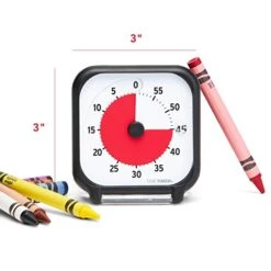 Ime Timer 3 Inch Visual Timer — 60 Minute Kids Desk Countdown Clock With Dry Erase Activity Card And Desktop App Access — For Kids Classroom, Homeschool Study Tool, Task Reminder, Home And Kitchen -Peugeot Shop 4138DwEwM1L