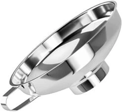 Stainless Steel Canning Funnel, Wide Mouth Jar Funnel With Handle For Wide And Regular Mouth Jars, Food Grade Metal Jam Funnel, 5.5-Inch Large Kitchen Funnels By HOXHA 13 Stainless Steel Canning Funnel, Wide Mouth Jar Funnel With Handle For Wide And Regular Mouth Jars, Food Grade Metal Jam Funnel, 5.5-Inch Large Kitchen Funnels By HOXHA -Peugeot Shop 4138w6kPkCL. AC