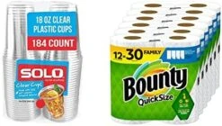 Solo Cup Company Clear Recycled Plastic Party Cups, 18 Oz, 184 Count 18 Solo Cup Company Clear Recycled Plastic Party Cups, 18 Oz, 184 Count -Peugeot Shop 413AZeNGchL. AC